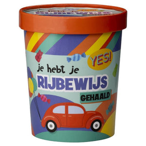 Paperdreams snoepbeker ø12x14cm - rijbewijs