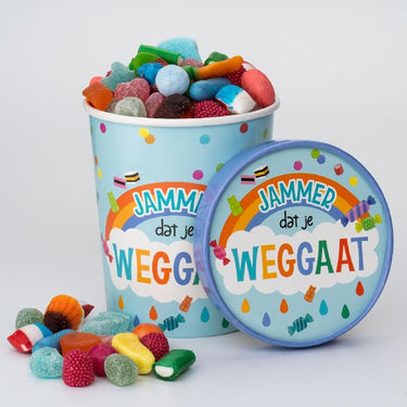 Paperdreams snoepbeker ã˜12x14cm - jammer dat je weggaat