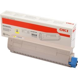 Tonercartridge oki c823 geel