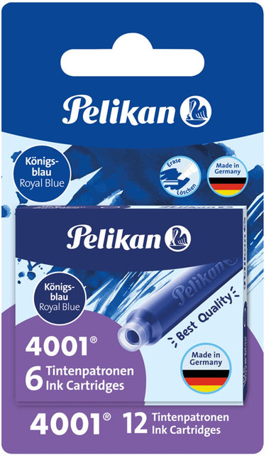 Pelikan tintenpatrone 4001 tp 5 königsblau 5stück