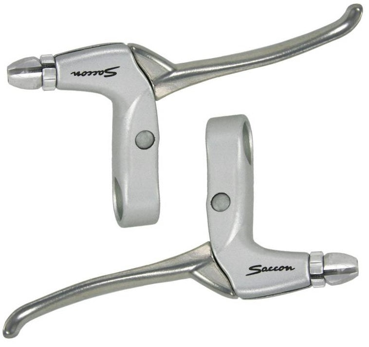 Saccon remgreep set L211 canti rollerbrake zilver alu