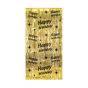Paperdreams classy party deurgordijn - happy birthday 100x200cm