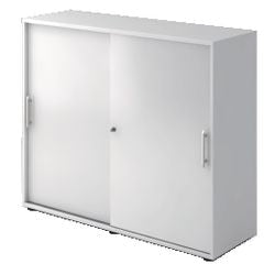 Bach kast hammerer v1753s w w re 120 x 40 x 110 cm schuifdeuren wit