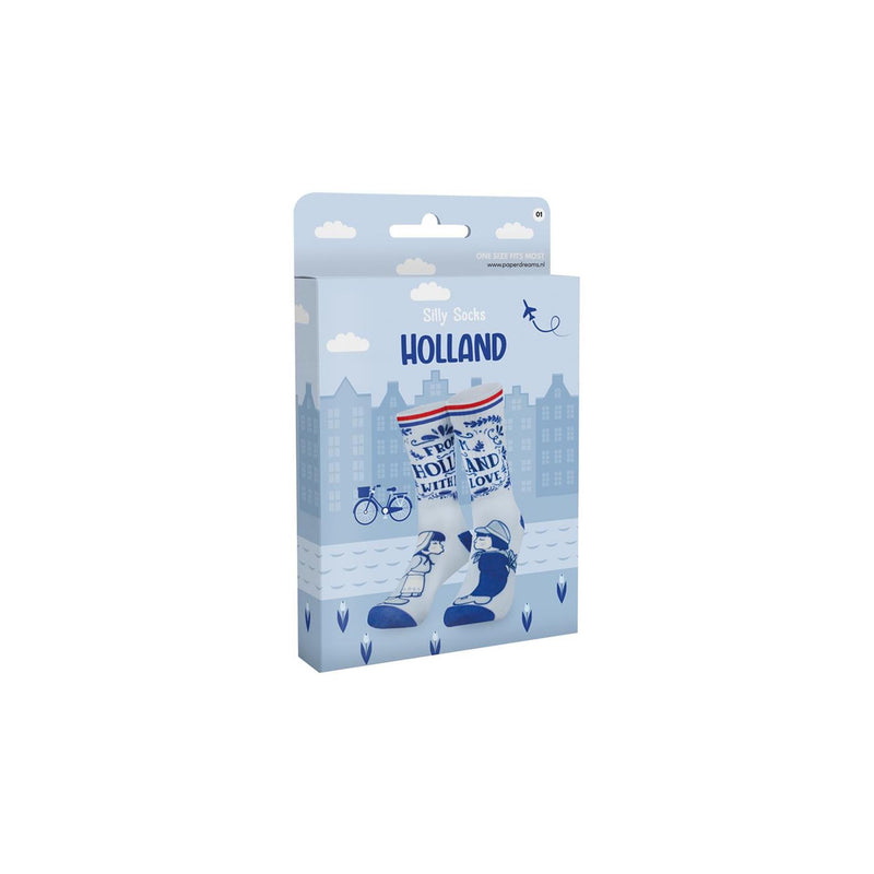 ギャラリービューアに画像をロードする, Paperdreams silly socks - holland - polyester
