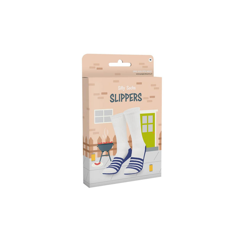 ギャラリービューアに画像をロードする, Paperdreams silly socks - slippers - polyester
