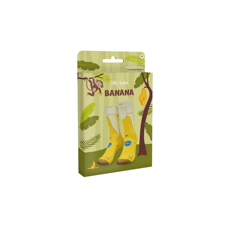 Chargez l'image dans la visionneuse de la galerie, Paperdreams silly socks - banana - polyester
