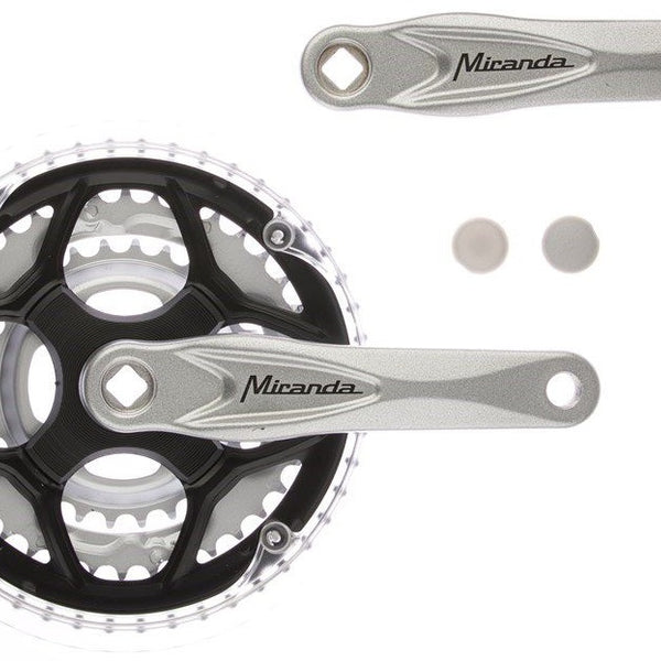 Miranda Crankset alu zilver 22 32 42t vlak +0 mm