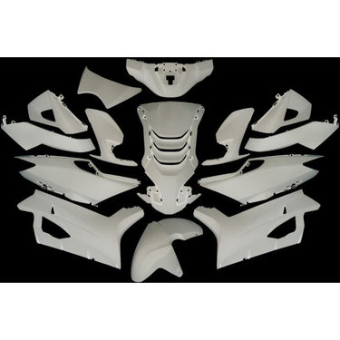 Edge plaatset 14-delig voor peugeot speedfight 4 - glanzend wit