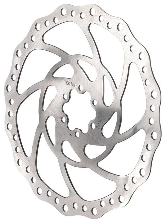 Tektro schijfrem rotor tr203-16 ø203 1.85mm, zilver