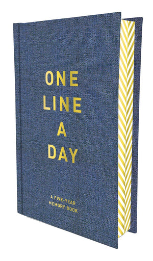 Chronicle books denim one line a day - dagboek voor 5 jaar - a five-year memory book