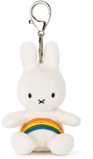 Bon ton toys nijntje - rainbow keychain offwhite - 10 cm - 4''