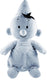 Bumba corduroy knuffel - zachte blauwe corduroy pluche knuffel - 35 cm