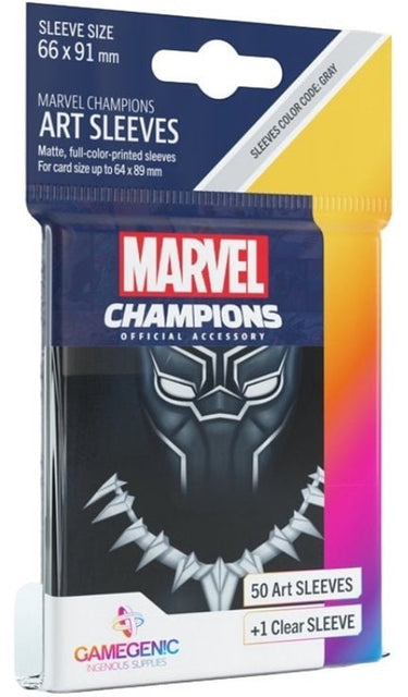 Marvel board game sleeves ' champions: black panther' 66 x 91 mm (51st) - accessoires