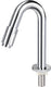 Differnz fonteinkraan gebogen 19cm chroom