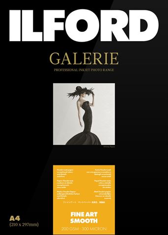 Ilford galerie fineart smooth 200g a4 25 vel