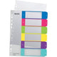 Nummerieke tabbladen 1-6 leitz polypropyleen