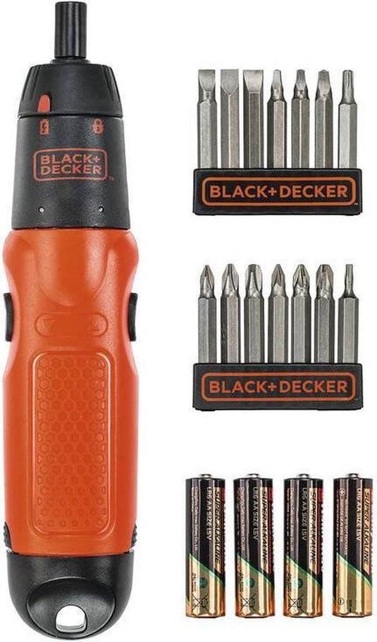 Black+decker black decker accu schroevendraaier a7073, 19-delig