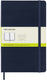 Moleskine classic notitieboek - large - hardcover - blanco - saffier blauw