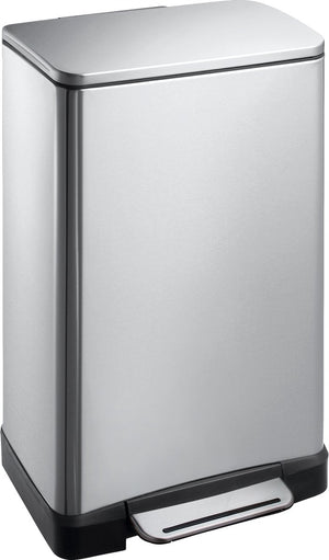 Eko - e-cube pedaalemmer 30 liter - stainless steel plastic - mat rvs - prullenbak