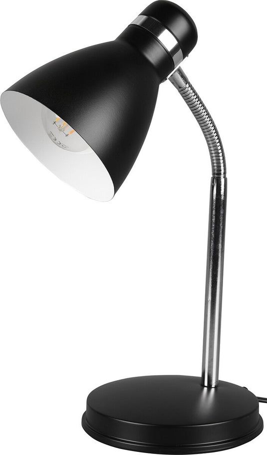 Rl live your light reality harvey - tafellamp - bureaulamp - zwart mat - flex - excl. 1x e27 4w