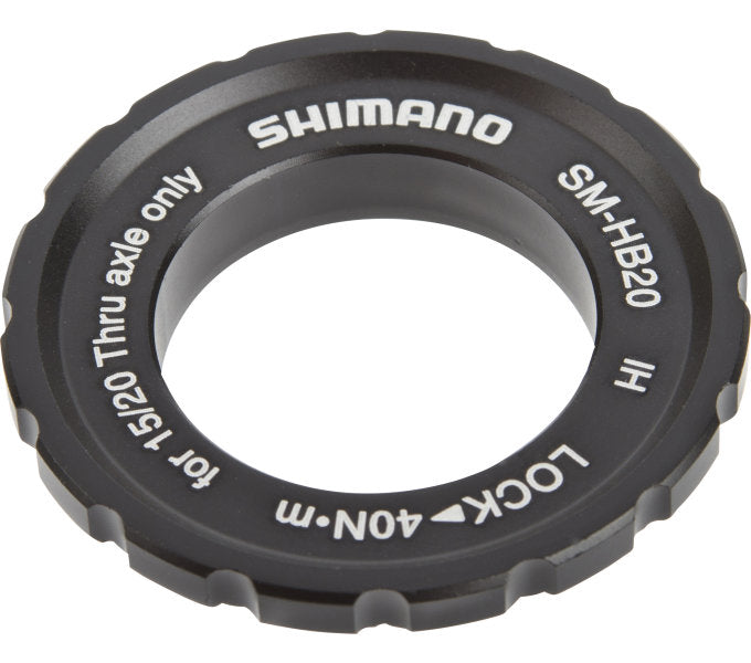 Remschijfadapter Shimano Center-Lock ring voor steekasnaven SM-HB20