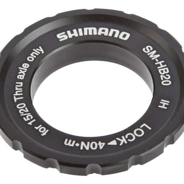 Remschijfadapter Shimano Center-Lock ring voor steekasnaven SM-HB20