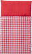 Van dijk toys - bedbekleding - rood geruit