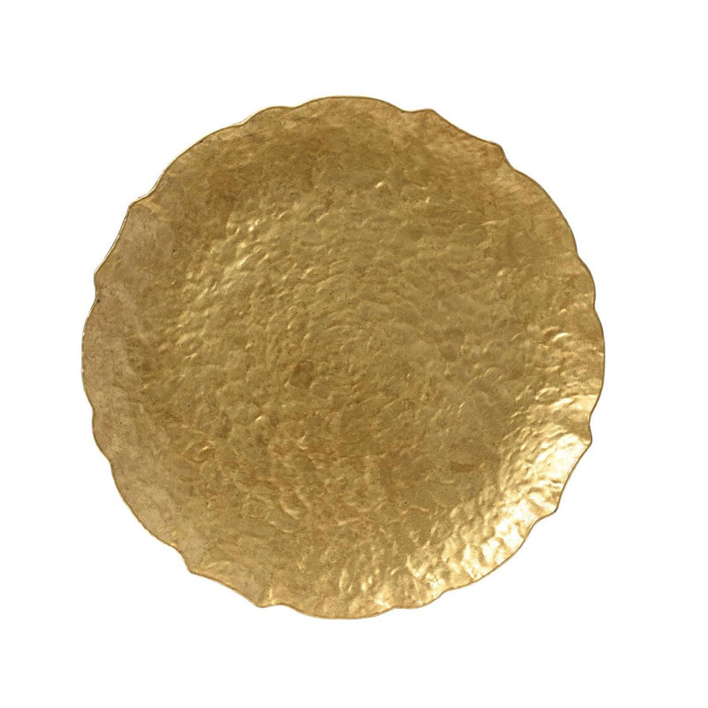 ギャラリービューアに画像をロードする, Decoris decobord kunststof slagwerklook ã˜33cm goud

