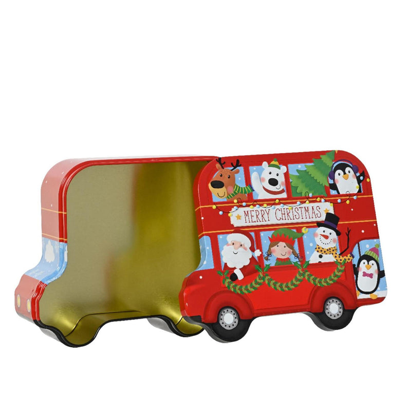 Chargez l'image dans la visionneuse de la galerie, Decoris opbergblik kerst bus 19x15,5x7cm
