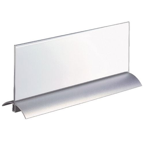Tafelnaambordje de luxe durable 8203 acryl aluminium 105x297mm