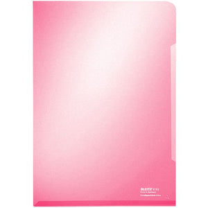 L-mappen leitz 4153025 pvc a4 150 micron rood 100 stuks