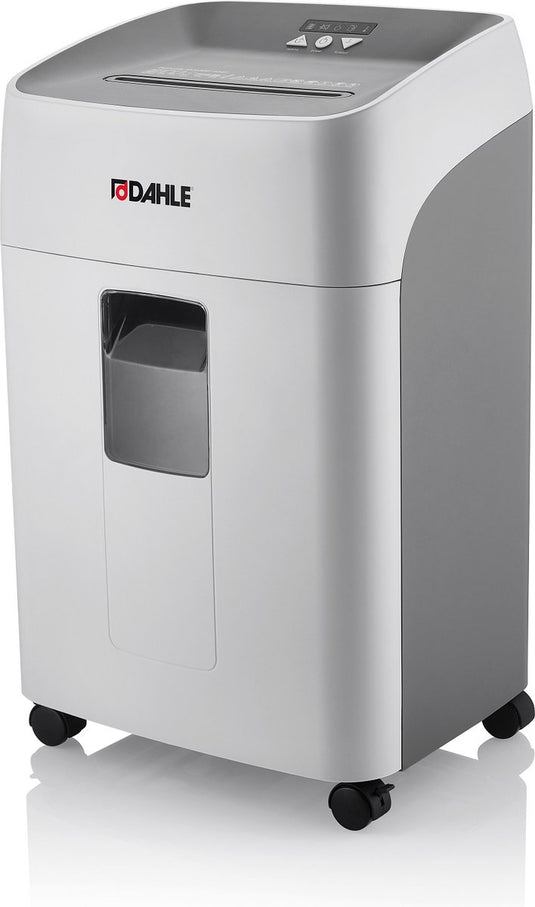 Dahle ® deskside 404p - papierversnipperaar - 4x35 mm snipper - 40l opvangbak - bladen max per 21 - p4 - nietjes bankkaarten paperclips cd's - continu 210 min - geluidsarm 60 db