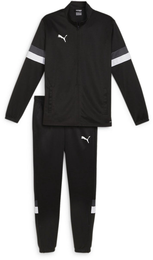 Puma teamrise tracksuit heren trainingspak - black- black