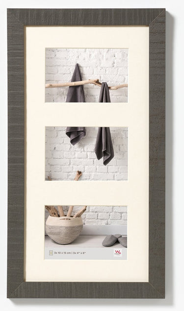 Walther home - houten lijst - fotoformaat 3x13x18 cm - grijs