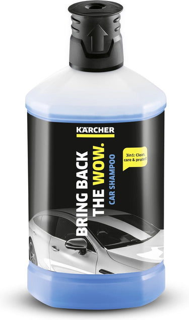 Kärcher autoshampoo rm 610, 1 liter reinigingsmiddel plug 'n clean - hogedrukreiniger - 3-in-1 reiniger - voertuigen