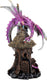 Duistere legenden puckator duistere legenden bos geest paarse draak beeldje met led licht - mooi fantasie object - (hxbxd) 22cm x 11cm x 9,5cm