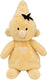 Bumba knuffel fluffy pluche - geel, 35cm