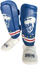 Super pro combat gear scheenbeschermer nations cabo verde pu blauw - rood - wit s