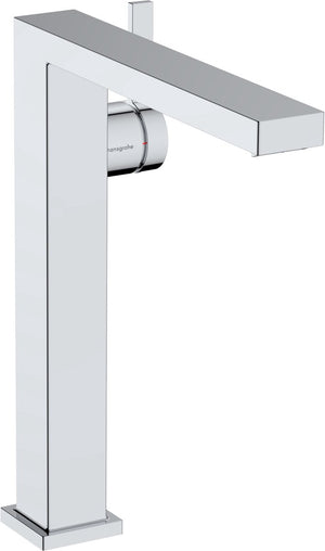 Hansgrohe tecturis e - wastafelkraan - ééngreeps bediening - coolstart energiebesparend - zonder waste - 240mm maat - met afvoerplug - chroom