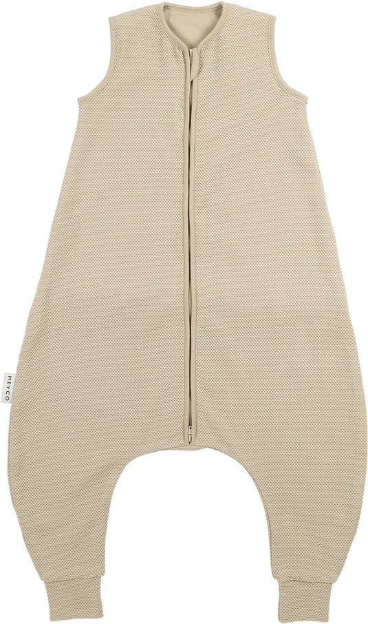 Meyco baby studio collection classic slaapoverall jumper - sand - 80cm - 1.0 tog