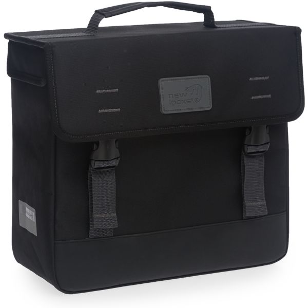 ギャラリービューアに画像をロードする, New Looxs Origin Enkele Fietstas - Zwart - Waterafstotend - 1,23 kg
