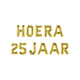 Paperdreams folie ballon slinger - hoera 25 jaar