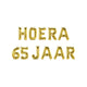 Paperdreams folie ballon slinger - hoera 65 jaar