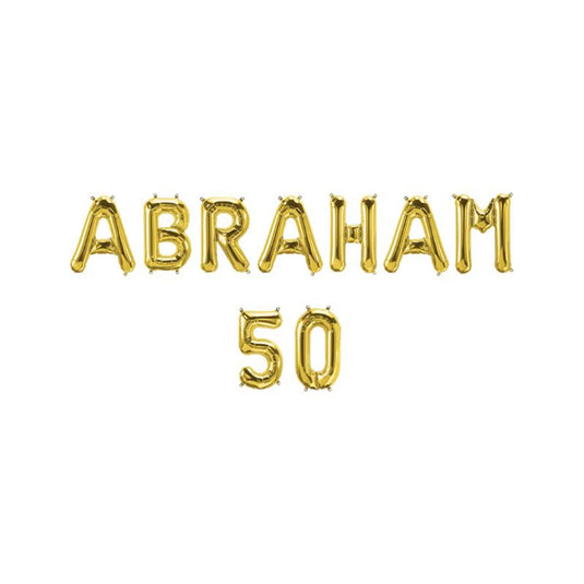 Paperdreams folie ballon slinger - abraham 50