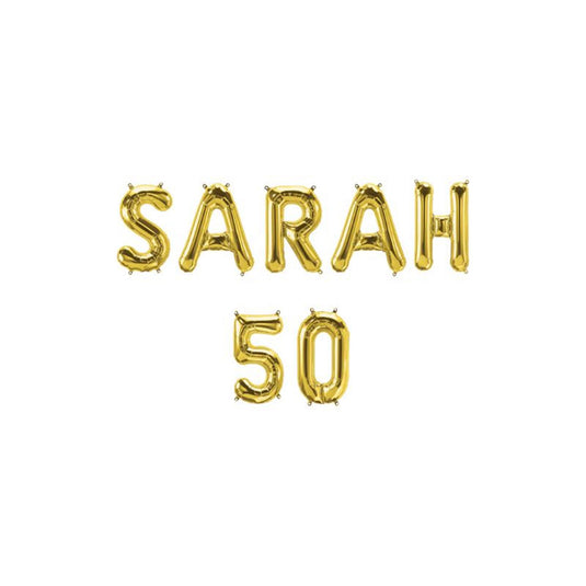 Paperdreams folie ballon slinger - sarah 50