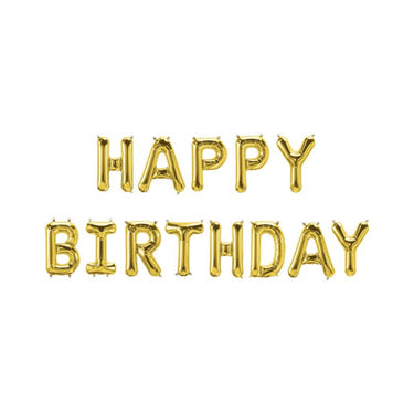 Paperdreams folie ballon letterslinger - happy birthday