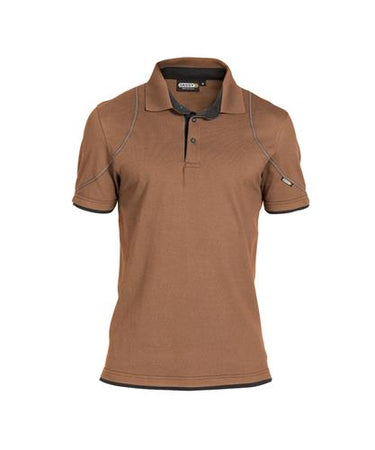 Dassy polo orbital bruin grijs xl