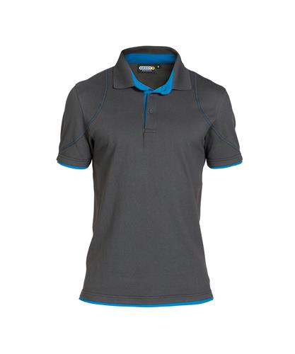 Dassy polo orbital grijs azuurblauw 3xl