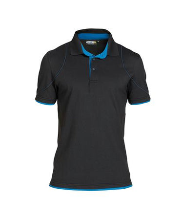 Dassy polo orbital zwart azuurblauw 3xl
