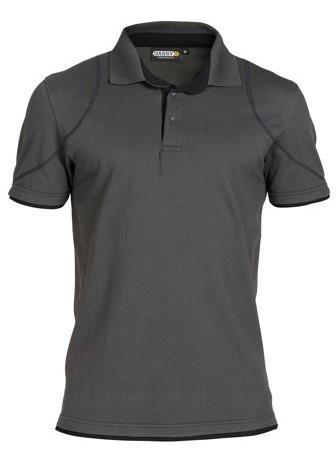 Dassy polo orbital grijs zwart s